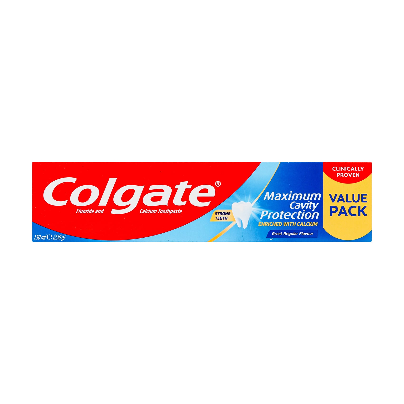 Зубна паста Colgate Максимальний захист від карієсу, Свіжа м'ята, з рідким кальцієм, для всієї родини, 150 мл